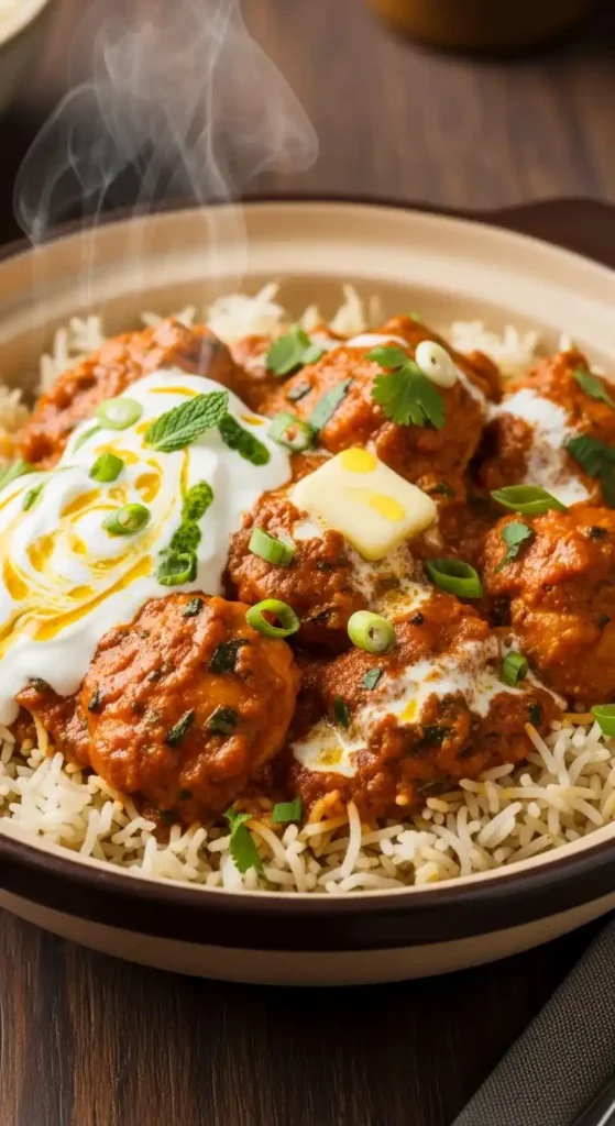 one-pot-indian-butter-chicken-and-rice-with-yogurt-marinade