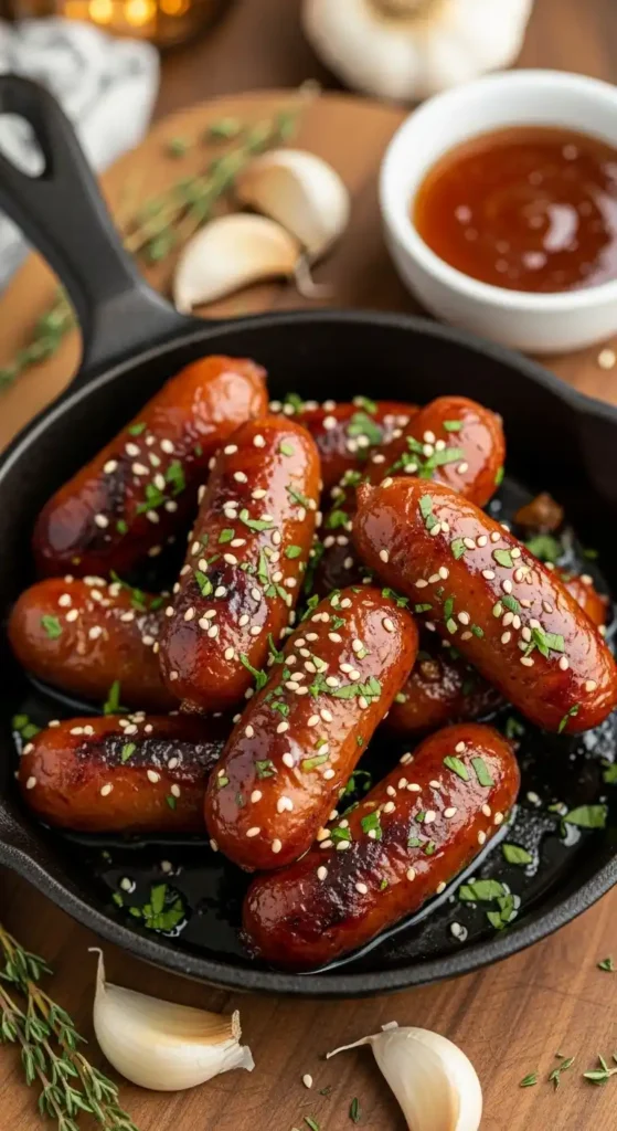honey-garlic-cocktail-sausages