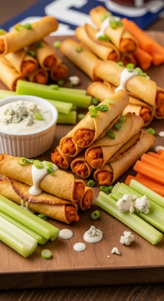 mini-buffalo-chicken-taquitos