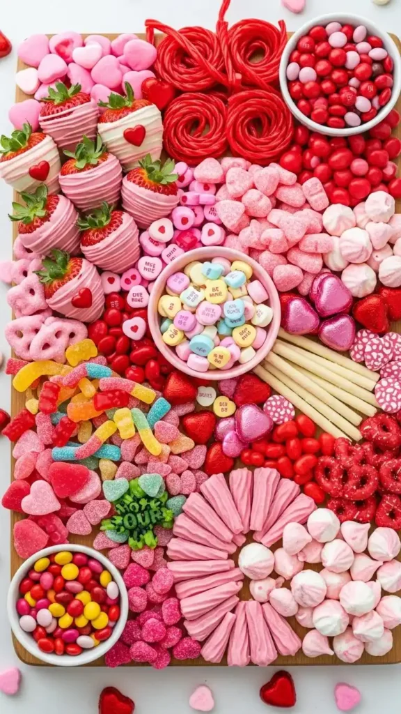 pink-and-red-candy-grazing-board