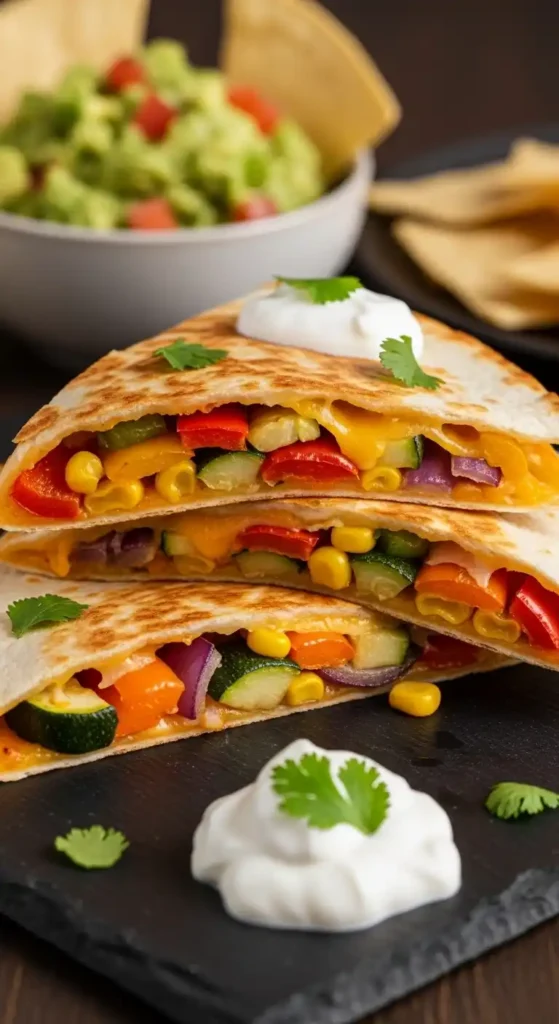 roasted-veggie-quesadilla-triangles