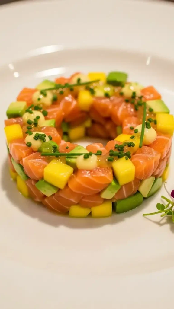 salmon-tartare-with-mango-and-avocado