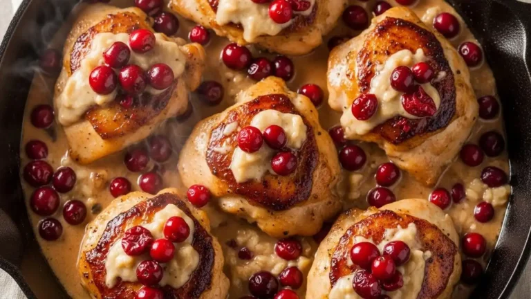 one-pan-festive-cranberry-chicken-skillet-for-holiday-dinner