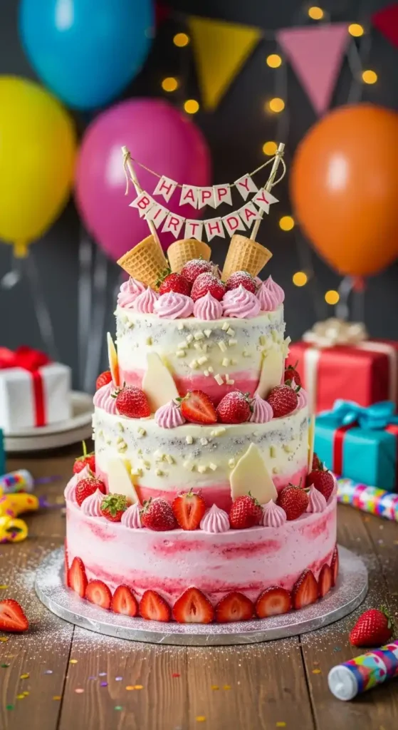 strawberry-ice-cream-cake